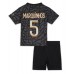 Billige Paris Saint-Germain Marquinhos #5 Børnetøj Tredjetrøje til baby 2023-24 Kortærmet (+ korte bukser)